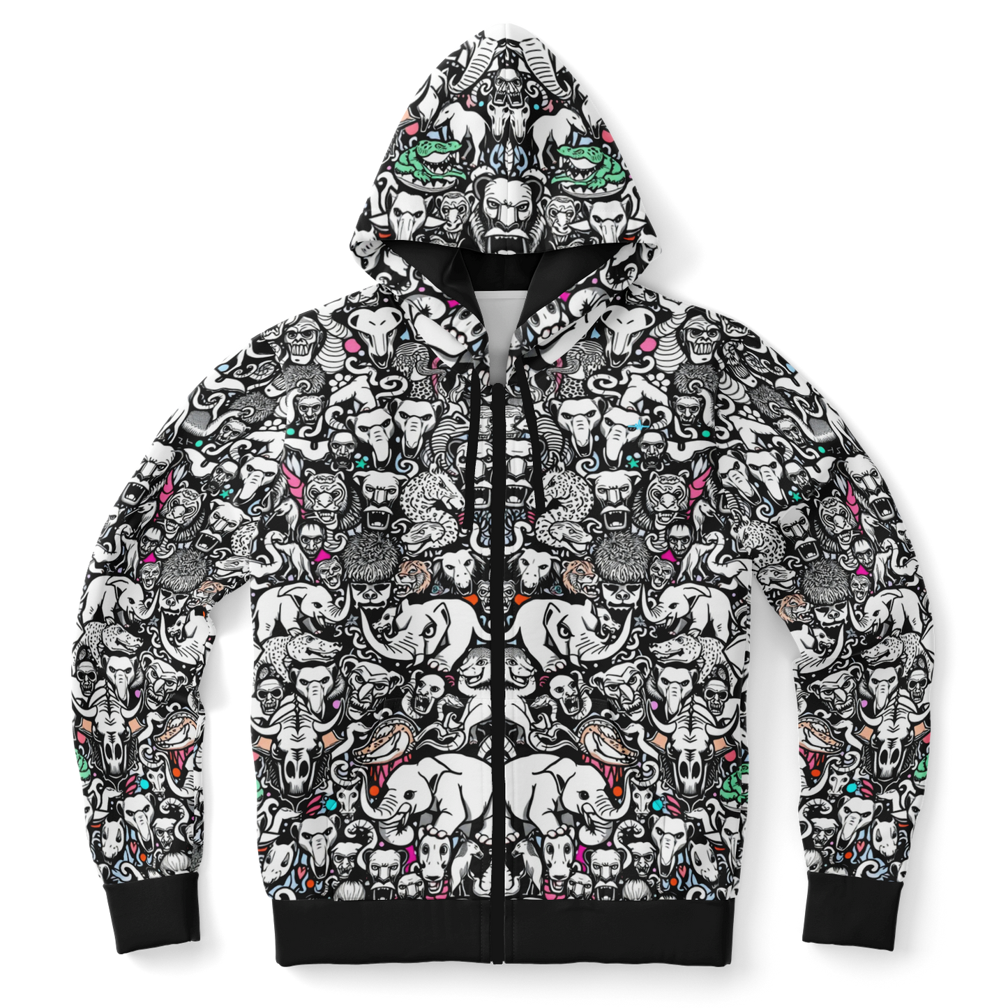 Cloudform zip-up hoodie - ANIMALS!