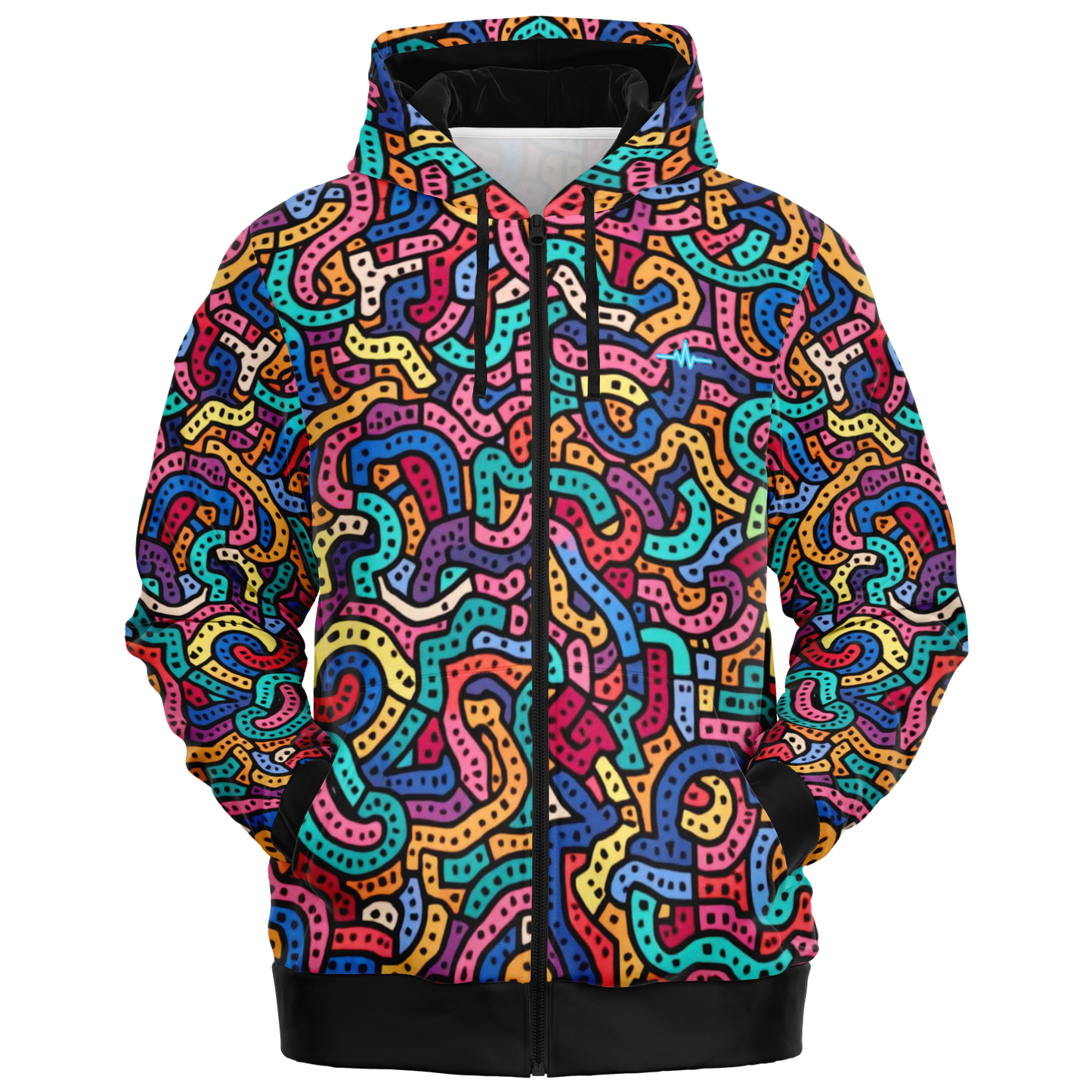 Cloudform zip-up hoodie - Tangled