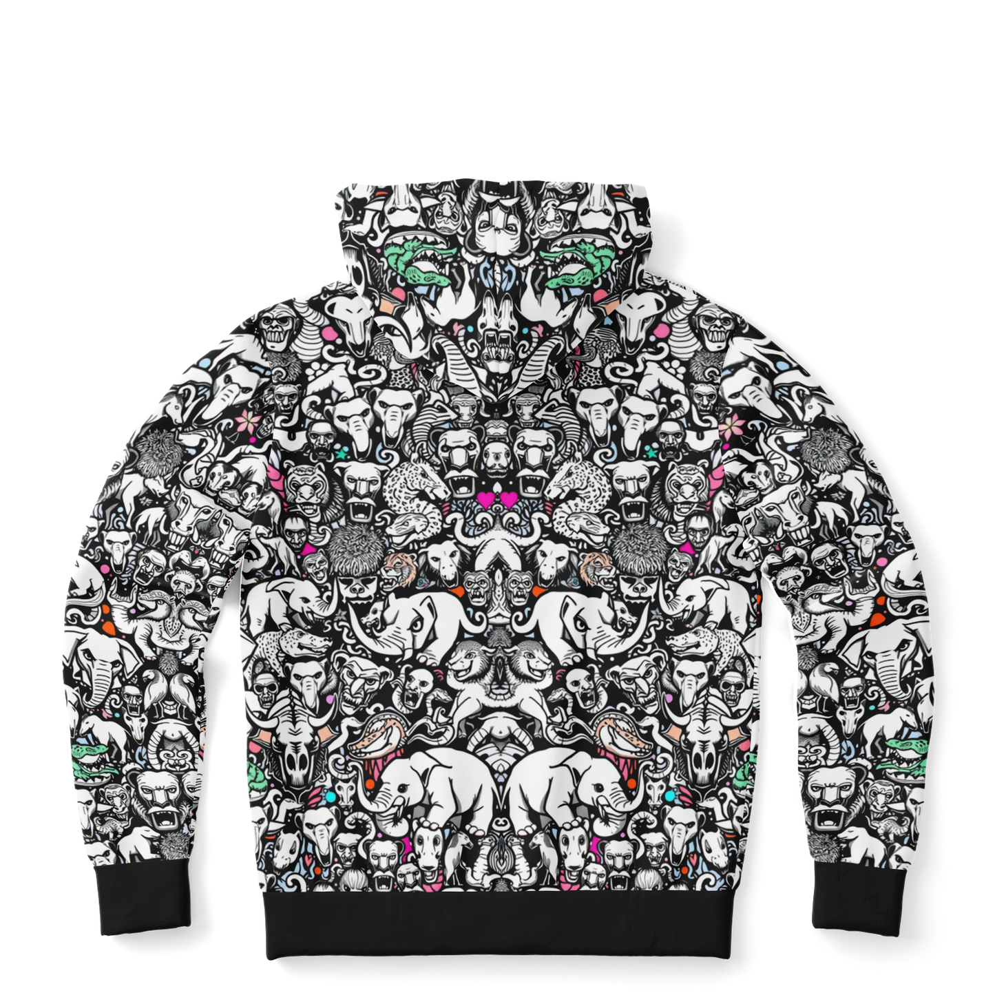 Cloudform zip-up hoodie - ANIMALS!