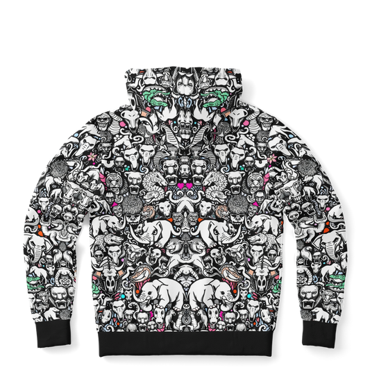 Cloudform zip-up hoodie - ANIMALS!