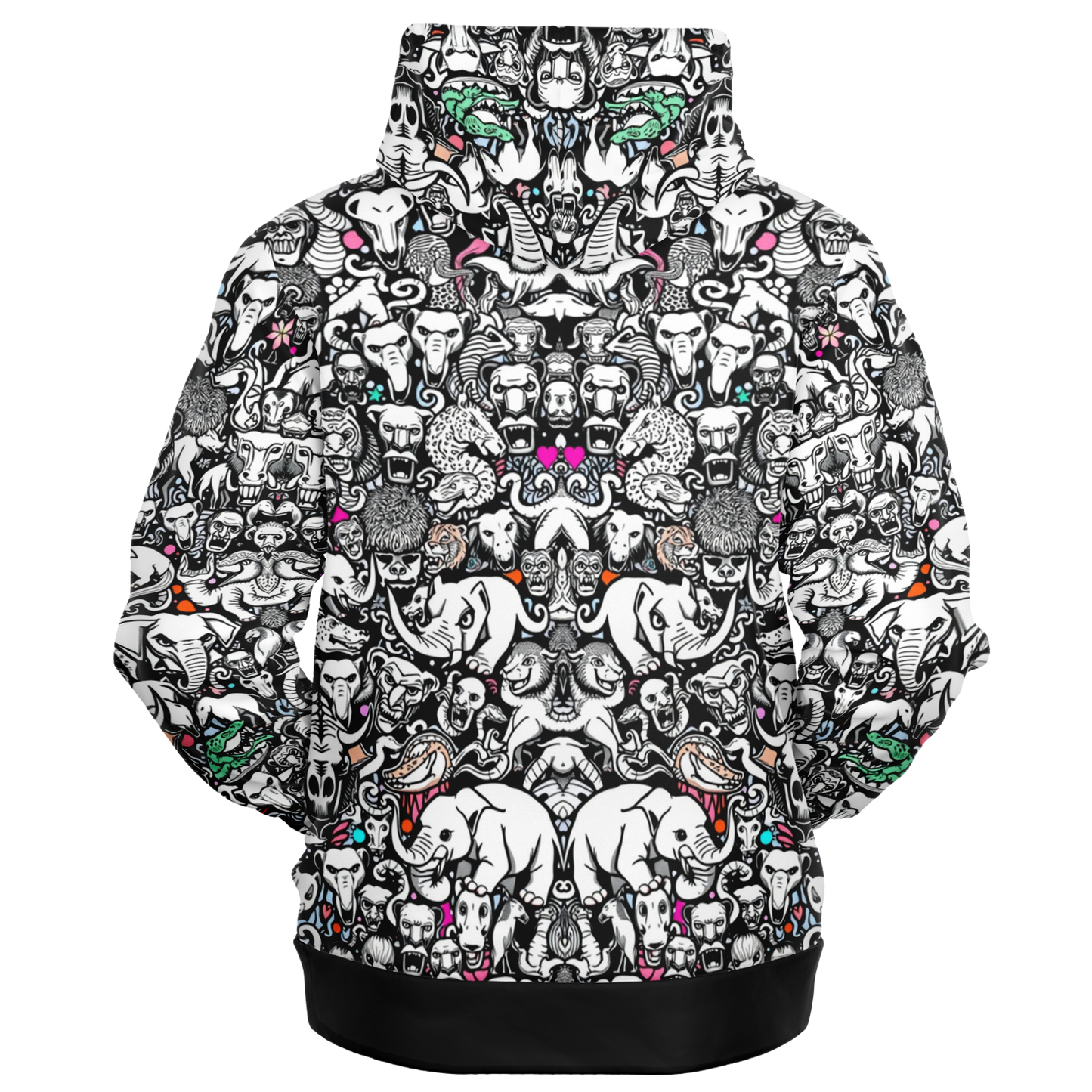 Cloudform zip-up hoodie - ANIMALS!