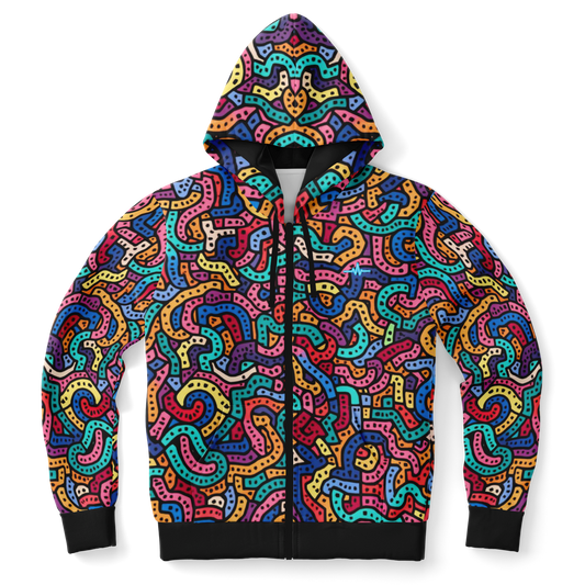 Cloudform zip-up hoodie - Tangled